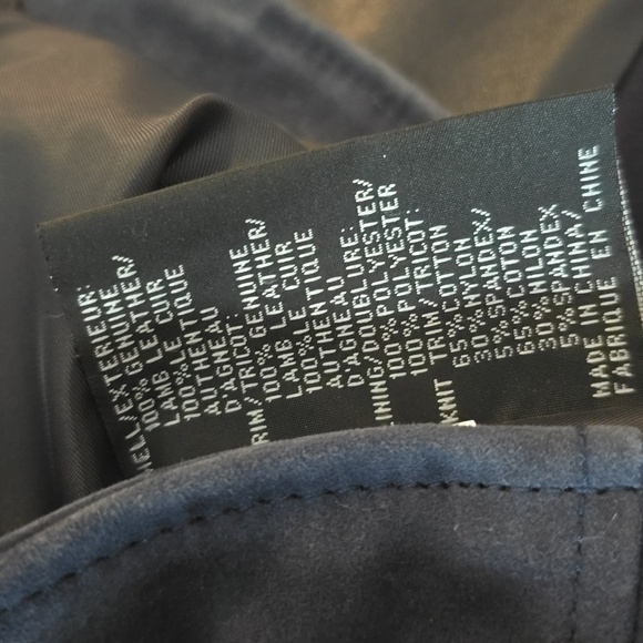 Via Spiga Mixed Media Leather Moto Jacket - Picture 6 of 17